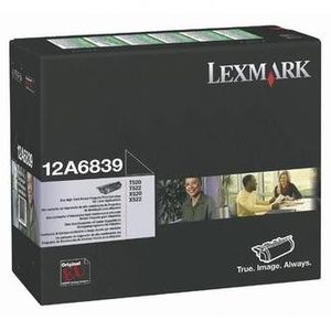 Lexmark 12A6839 fekete (black) eredeti toner kép