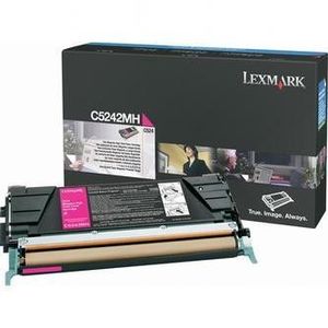 Lexmark C5242MH bíborvörös (magenta) eredeti toner kép