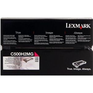 Lexmark C500H2MG bíborvörös (magenta) eredeti toner kép