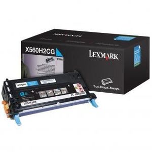 Lexmark X560H2CG cián (cyan) eredeti toner kép