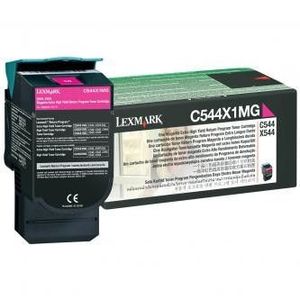 Lexmark C544X1MG bíborvörös (magenta) eredeti toner kép
