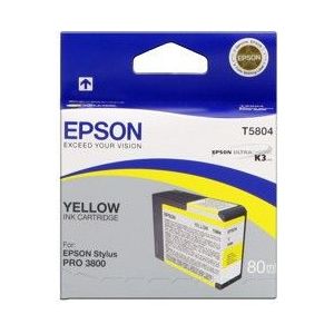 Epson T580400 sárga (yellow) eredeti tintapatron kép