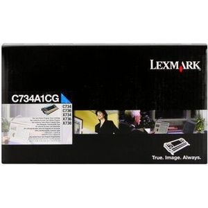 Lexmark C734A1CG cián (cyan) eredeti toner kép
