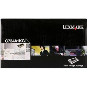 Lexmark C734A1MG bíborvörös (magenta) eredeti toner kép