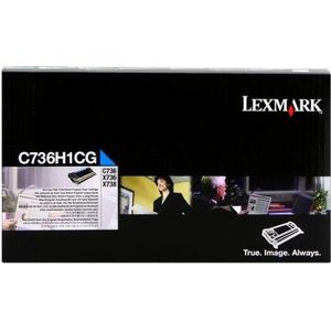 Lexmark C736H1CG cián (cyan) eredeti toner kép