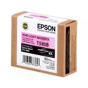 Epson C13T580B00 világos bíborvörös (light magenta) eredeti tintapatron kép