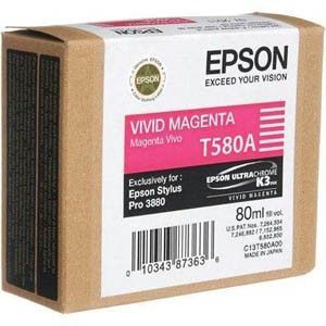 Epson C13T580A00 bíborvörös (magenta) eredeti tintapatron kép