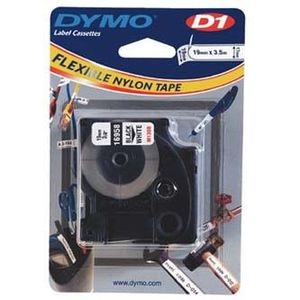 Dymo D1 16958, S0718050, 19mm x 3.5m, fekete nyomtatás / fehér alapon, eredeti szalag kép