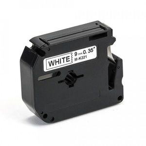 Utángyártott szalag Brother MK-221, 9mm x 8m, fekete nyomtatás / fehér alapon kép