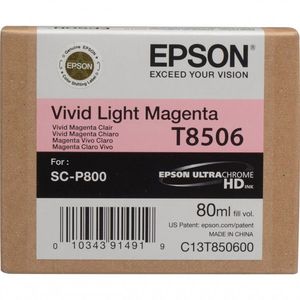 Epson T850600 világos bíborvörös (light magenta) eredeti tintapatron kép