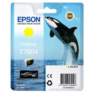 Epson T7604 T76044010 sárga (yellow) eredeti tintapatron kép