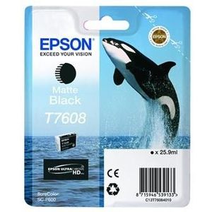 Epson T7608 C13T76084010 matt fekete (matte black) eredeti tintapatron kép