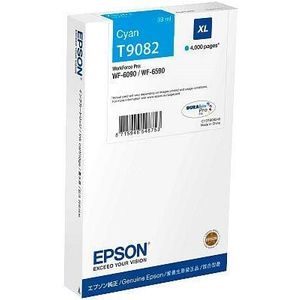 Epson T9082 XL C13T908240 cián (cyan) eredeti tintapatron kép