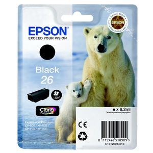 Epson T26014022, T260140 fekete (black) eredeti tintapatron kép