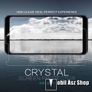 NILLKIN képernyővédő fólia - Crystal Clear - 1db, törlőkendővel - LG Q7 / LG Q7 Plus - GYÁRI kép