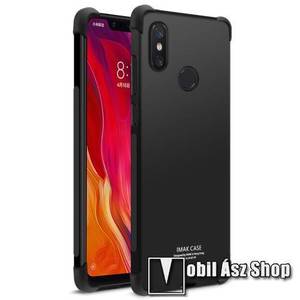 IMAK Skin Feel Anti-drop szilikon védő tok / hátlap - FÉNYES FEKETE - ERŐS VÉDELEM! - képernyővédő fóliával! - Xiaomi Mi 8 SE - GYÁRI kép