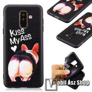 Szilikon védő tok / hátlap - Kiss My Ass MINTÁS - SAMSUNG SM-A605G Galaxy A6 Plus (2018) kép