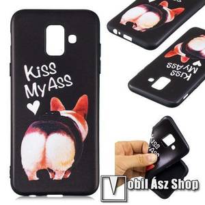 Szilikon védő tok / hátlap - Kiss My Ass MINTÁS - SAMSUNG SM-A600F Galaxy A6 (2018) kép