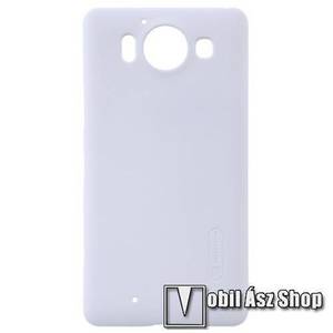 NILLKIN műanyag védő tok / hátlap - FEHÉR - képernyővédő fólia - MICROSOFT Lumia 950 / MICROSOFT Lumia 950 Dual SIM - GYÁRI kép