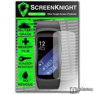 SCREENKNIGHT TPU okosóra képernyővédő fólia - Clear - 1db, törlőkendővel - SAMSUNG Gear Fit 2 SM-R360 / Samsung Gear Fit 2 Pro SM-R365 kép