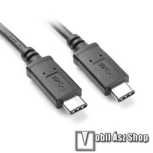 2A adatátviteli kábel / USB töltő - USB Type-C / USB Type-C - 1m - FEKETE kép