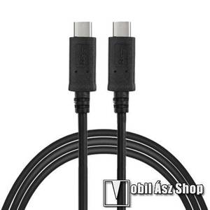 Adatátviteli kábel / USB töltő - USB Type-C / USB Type-C, 10Gbps USB 3.1 Type-C, 2m - FEKETE kép