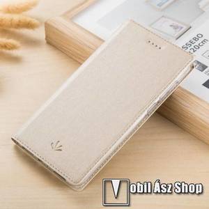 VILI DMX SLIM DESIGN notesz / mappa tok - ARANY - oldalra nyíló flip cover, asztali tartó funkció, mágneses záródás - ASUS Zenfone 4 Pro (ZS551KL) - GYÁRI kép