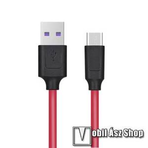 HOCO X11 2.4A adatátviteli kábel / USB töltő - USB 3.1 Type C, 1, 2m - PIROS / FEKETE kép