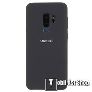 Silky szilikon védő tok / hátlap - SÖTÉT SZÜRKE - SAMSUNG SM-G965 Galaxy S9+ kép