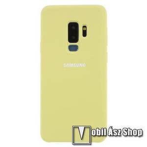 Silky szilikon védő tok / hátlap - SÁRGÁSZÖLD - SAMSUNG SM-G965 Galaxy S9+ kép