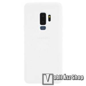 Silky szilikon védő tok / hátlap - FEHÉR - SAMSUNG SM-G965 Galaxy S9+ kép
