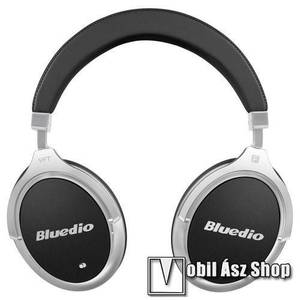 BLUEDIO SZTEREO BLUETOOTH HEADSET / FEJHALLGATÓ - V4.2, 650mAh, 3, 5mm jack, Type-C, AUX csatlakozó, beépített mikrofon - FEKETE kép