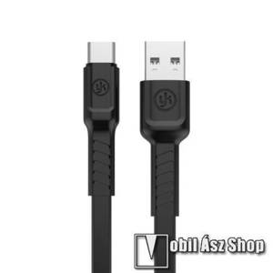 REMAX adatátviteli kábel / USB töltő - USB 3.1 Type C, 1m hosszú, 2.1A - FEKETE - GYÁRI kép