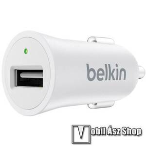 BELKIN F8M730BT szivargyújtós töltő / autós töltő - 1 x USB aljzattal, DC 5V / 2, 4A - FEHÉR - GYÁRI kép