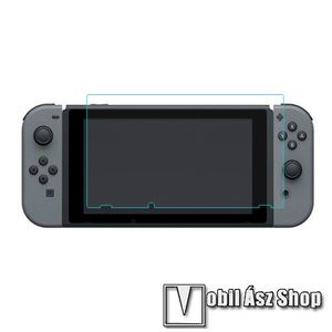 Előlap védő karcálló edzett üveg - 0, 3 mm vékony, 9H, Arc Edge, A képernyő sík részét védi - Nintendo Switch kép
