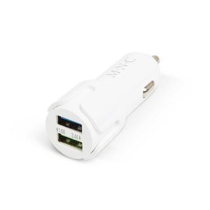 Autós szivargyújtó adapter 2 USB aljzattal - Fehér kép