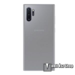 Szilikon védő tok / hátlap - ULTRAVÉKONY! 0, 6mm - ÁTLÁTSZÓ - SAMSUNG Galaxy Note10 Plus (SM-N975F) / SAMSUNG Galaxy Note10 Plus 5G (SM-N976F) kép