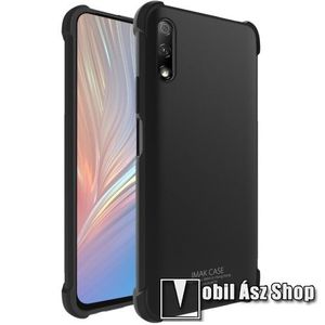 IMAK Silky szilikon védő tok / hátlap - FÉNYES FEKETE - ERŐS VÉDELEM! - képernyővédő fóliával! - HUAWEI P smart Pro (2019) / HUAWEI Y9s / Honor 9X (For China market) / Honor 9X Pro (For China) - GYÁRI kép