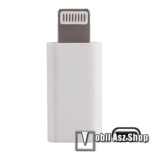 HAT PRINCE adapter USB 3.1 Type C-t Lightning-ra alakítja át - Adatátvitelre is képes - FEHÉR - GYÁRI kép