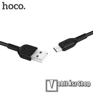 HOCO X20 2A adatátvitel adatkábel / USB töltő - USB / microUSB, 1m - FEKETE kép