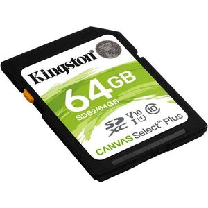 Kingston Canvas Select Plus SDXC 64GB Class 10 UHS-I kép
