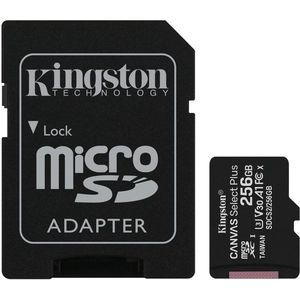 Kingston Canvas Select Plus micro SDXC 256GB Class 10 UHS-I + SD adapter kép