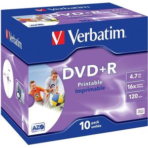 Verbatim DVD+R 16x, Printable 10db-os csomagolás kép