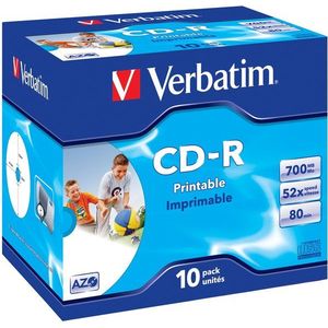 Verbatim CD-R Imprimable AZO 52x, Printable 10 db - tokokban kép