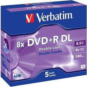 Verbatim DVD+R 8x, Dual Layer 5db egy dobozban kép