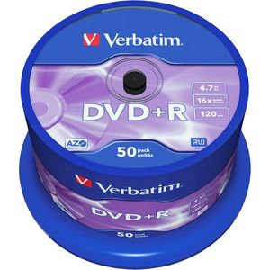 Verbatim DVD + R 16x, 50ks cakebox kép