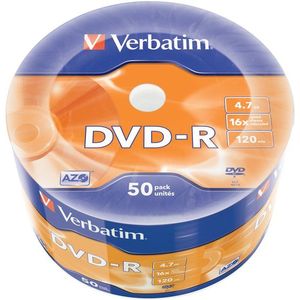 VERBATIM DVD-R AZO 4.7GB, 16x, wrap 50 db kép