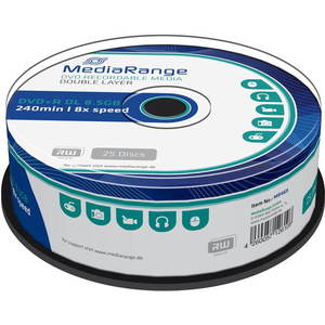 MediaRange DVD+R Dual Layer 8, 5GB, 25db kép