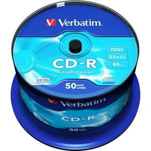 Verbatim CD-R 52x, DataLife Protection, 50 db, hengeres dobozban kép