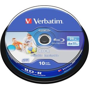 Verbatim BD-R SL 25GB Printable, 10db cakebox kép